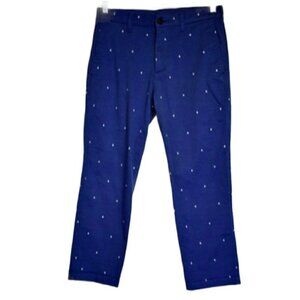 Women's Uniqlo Blue Sailboat Ankle Pants 29
